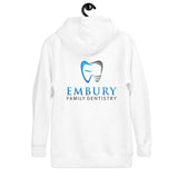 Embury White Hoodie (Gray Logo)