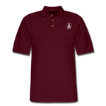 Printed YAF Polo Shirt - burgundy