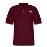 Printed YAF Polo Shirt - burgundy