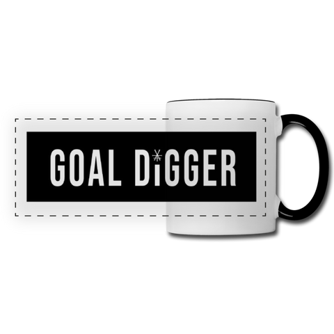 Goal Digger Panoramic Mug - white/black